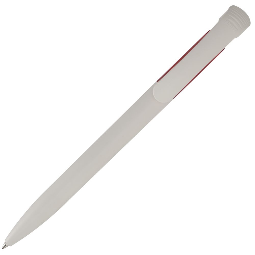 Ручка шариковая BIO-PEN, белая с красным