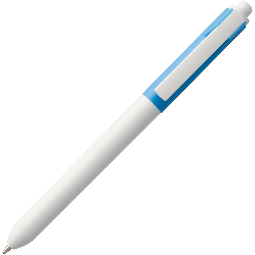 Ручка шариковая HINT SPECIAL, белая с голубым