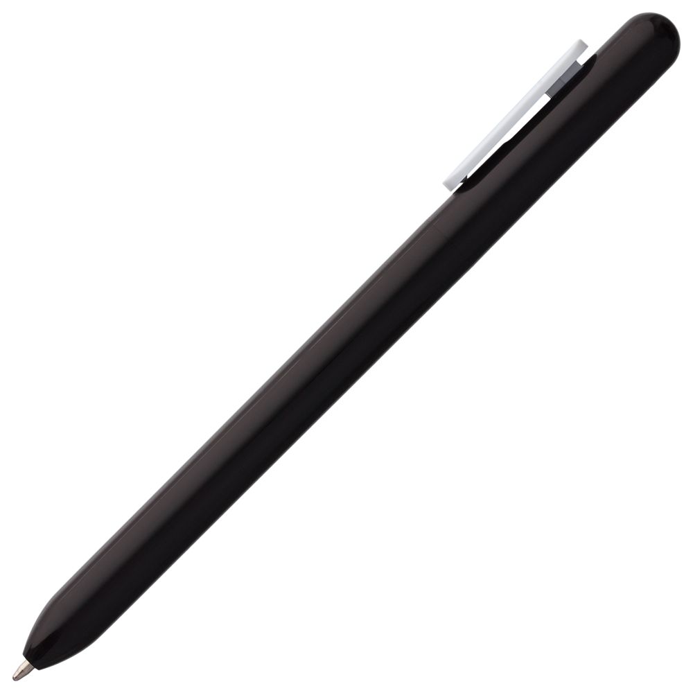 Ручка шариковая SWIPER, черная с белым