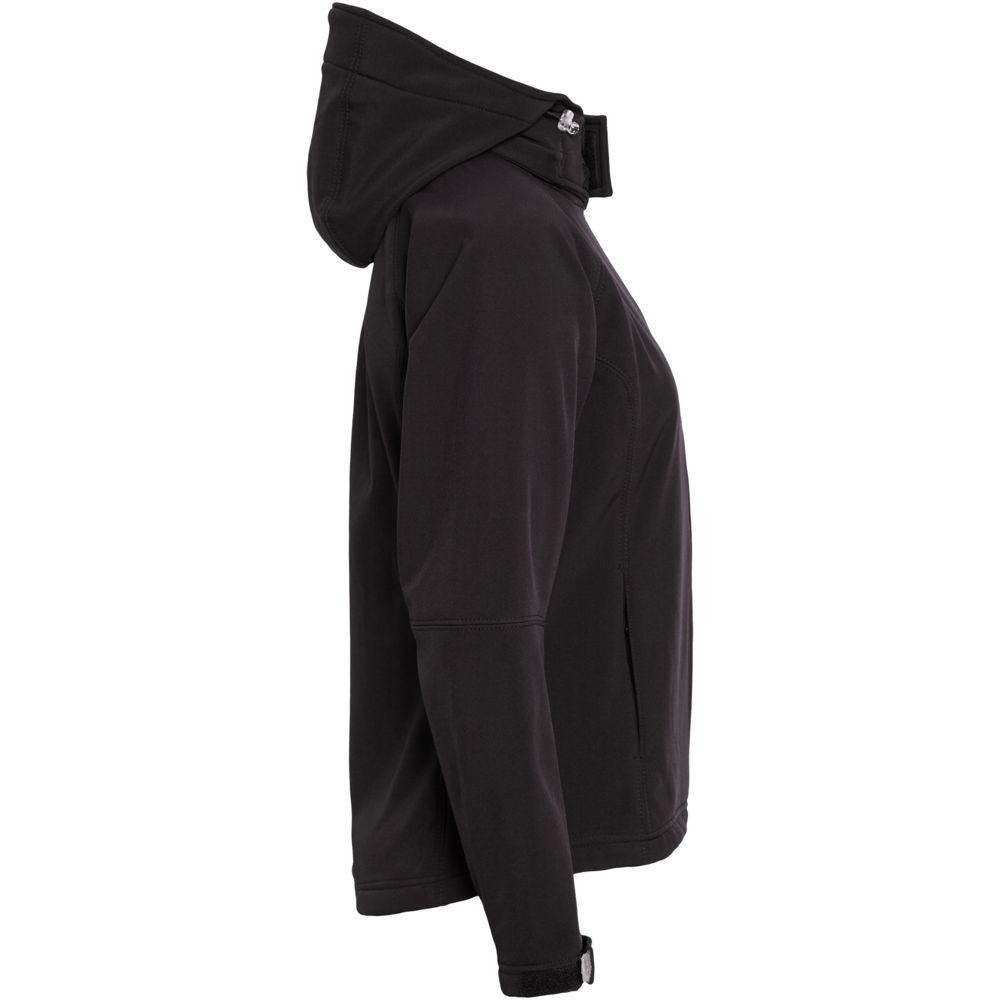Куртка женская HOODED SOFTSHELL черная, размер S