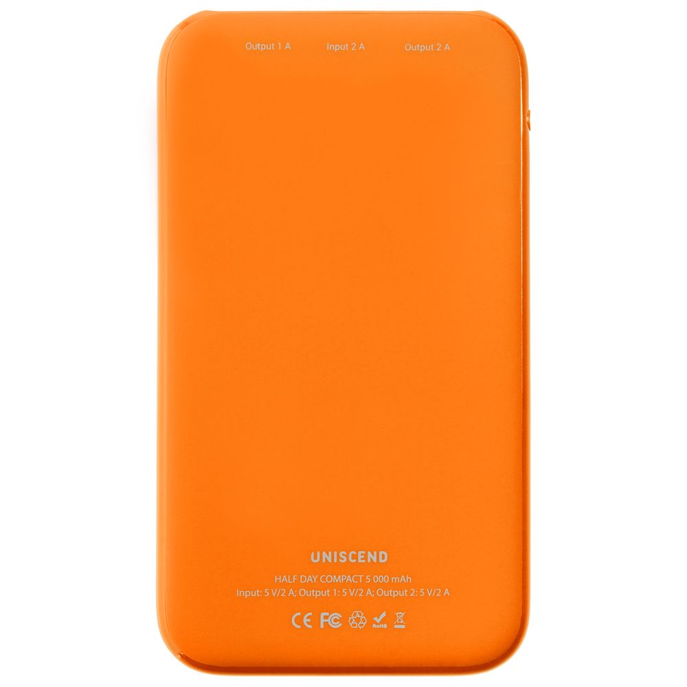 Внешний аккумулятор UNISCEND HALF DAY COMPACT 5000 мAч, оранжевый