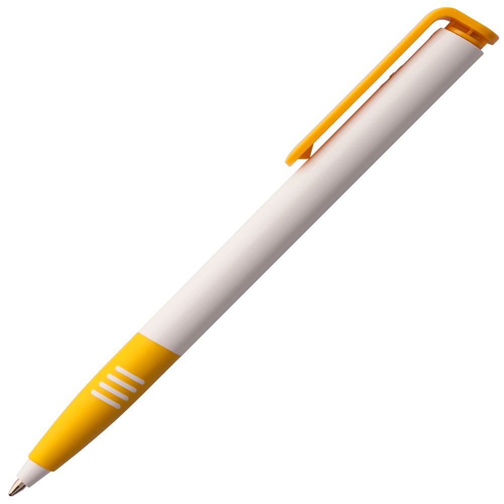 Ручка шариковая SENATOR SUPER SOFT, белая с желтым