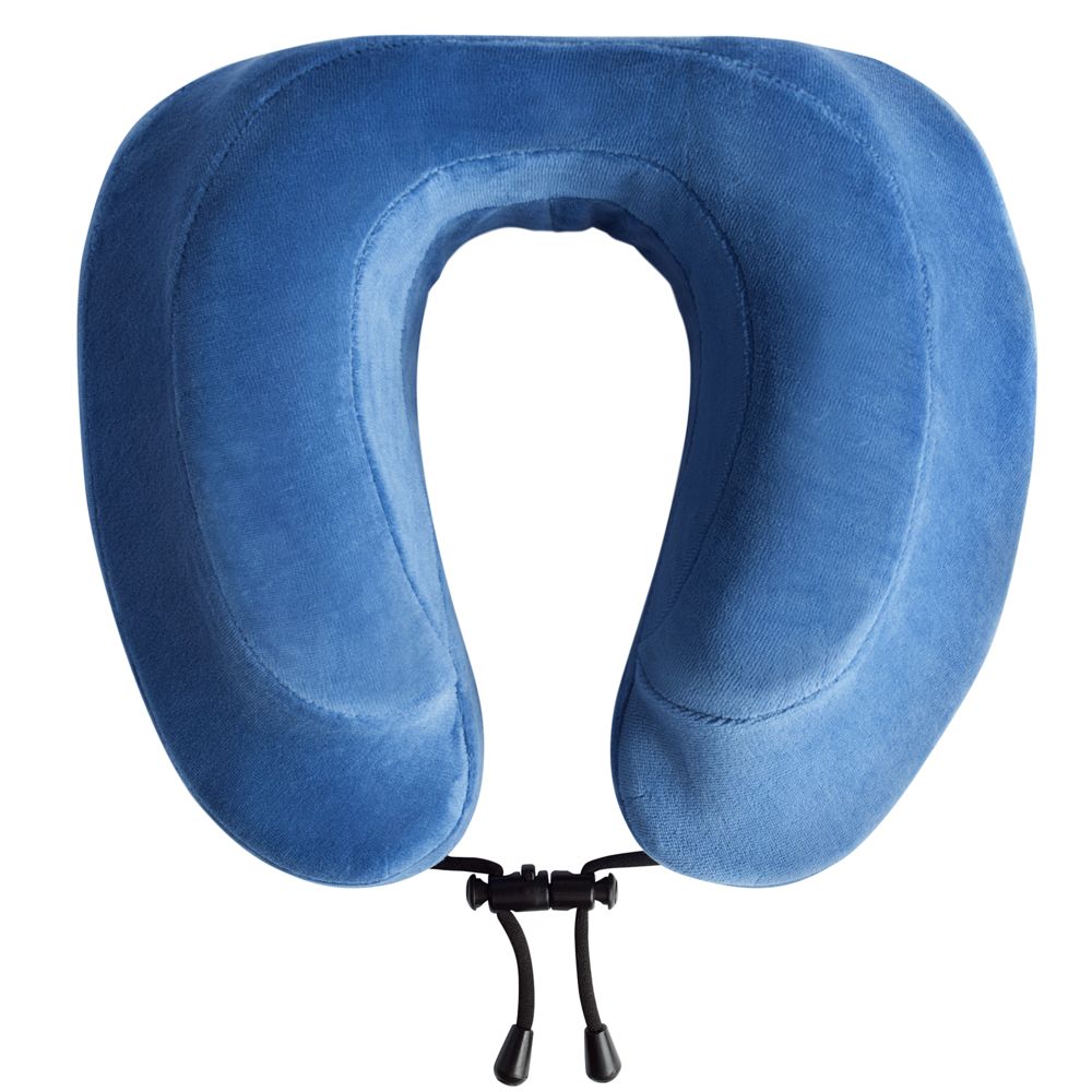 Подушка под шею для путешествий EVOLUTION, синяя