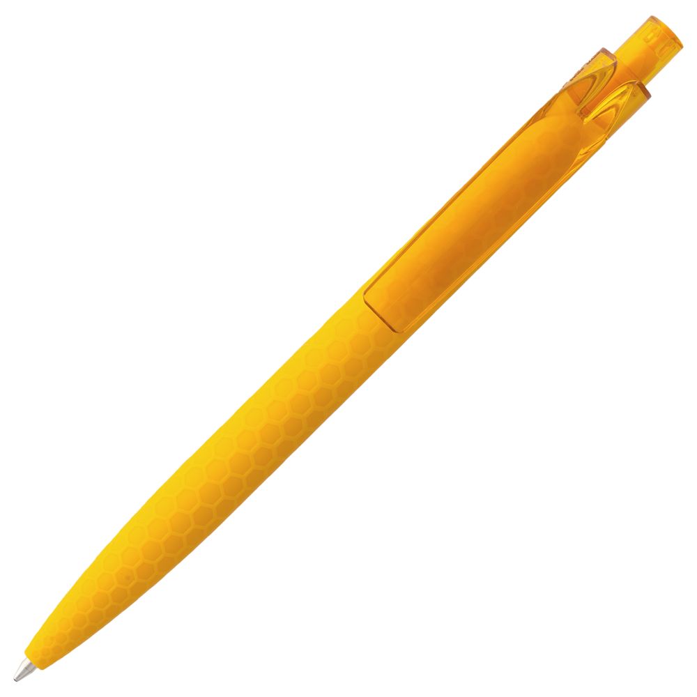 Ручка шариковая PRODIR QS04 PRT HONEY SOFT TOUCH, желтая