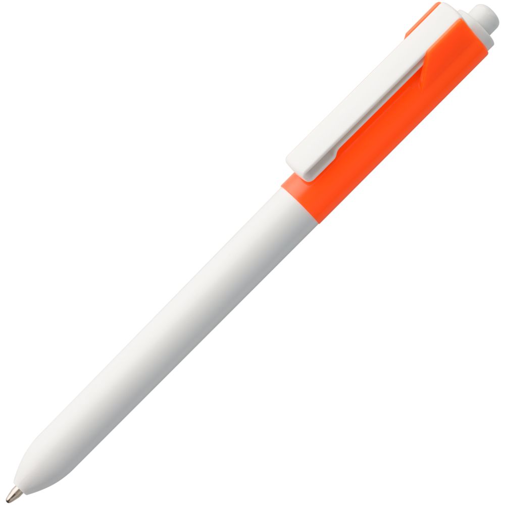 Ручка шариковая HINT SPECIAL, белая с оранжевым