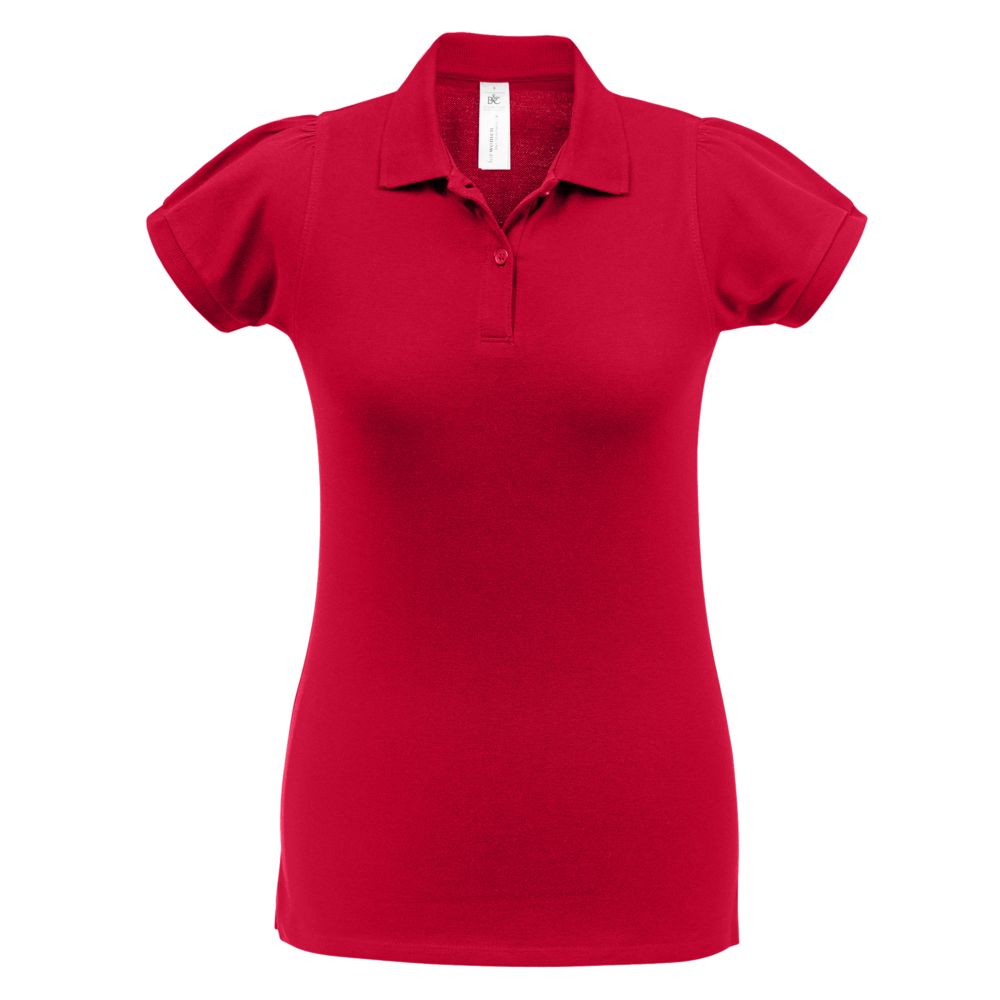 Рубашка поло женская HEAVYMILL красная, размер S
