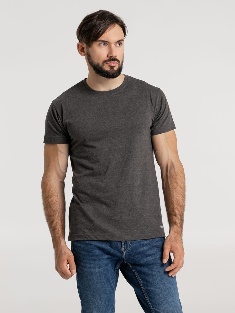 ФУТБОЛКА FIRM WEAR ЧЕРНЫЙ МЕЛАНЖ, РАЗМЕР S Футболка FIRM WEAR черный меланж, размер S