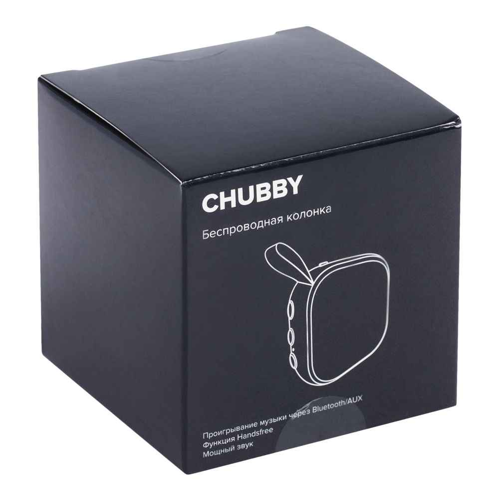БЕСПРОВОДНАЯ КОЛОНКА CHUBBY, СЕРАЯ С ГОЛУБЫМ Беспроводная колонка CHUBBY, серая с голубым
