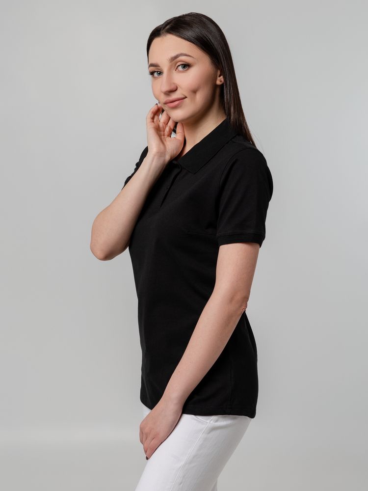 РУБАШКА ПОЛО ЖЕНСКАЯ VIRMA STRETCH LADY, ЧЕРНАЯ, РАЗМЕР S Рубашка поло женская VIRMA STRETCH LADY, черная, размер S