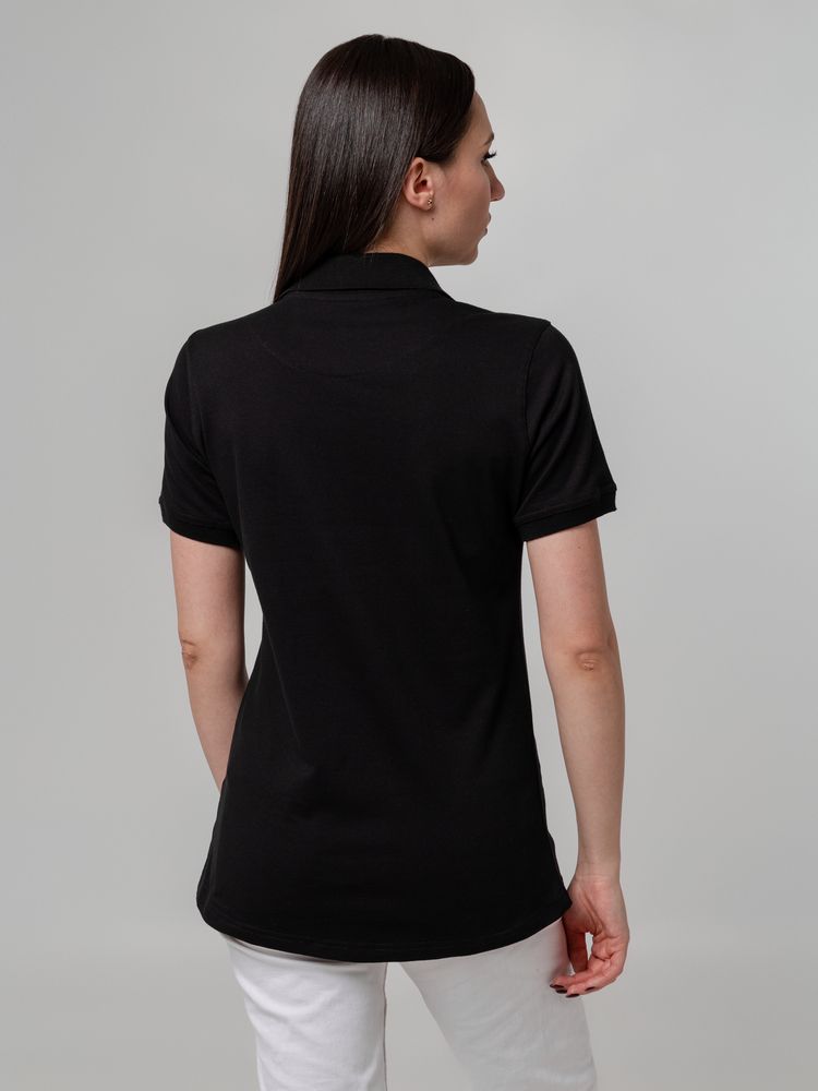 РУБАШКА ПОЛО ЖЕНСКАЯ VIRMA STRETCH LADY, ЧЕРНАЯ, РАЗМЕР S Рубашка поло женская VIRMA STRETCH LADY, черная, размер S