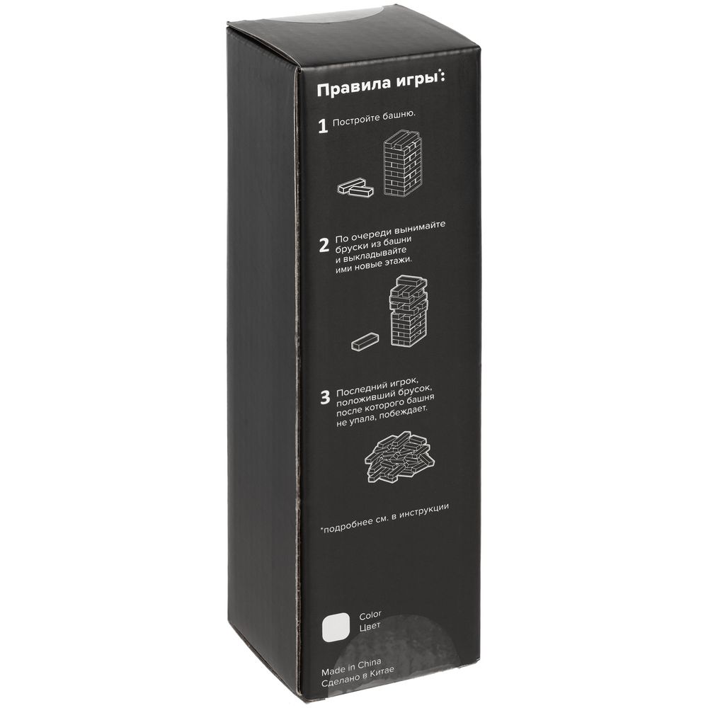 ИГРА «ДЕРЕВЯННАЯ БАШНЯ МИНИ», НЕОКРАШЕННАЯ Игра «Деревянная башня мини», неокрашенная