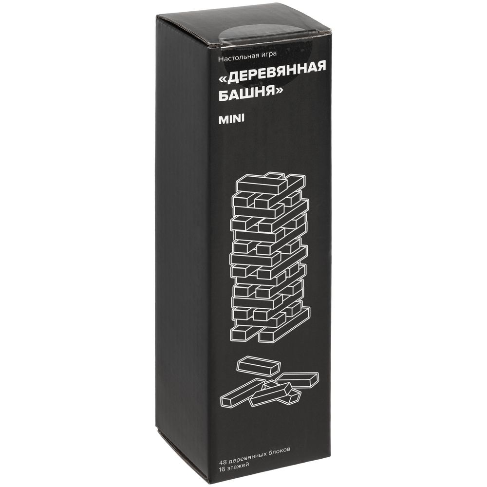 ИГРА «ДЕРЕВЯННАЯ БАШНЯ МИНИ», НЕОКРАШЕННАЯ Игра «Деревянная башня мини», неокрашенная