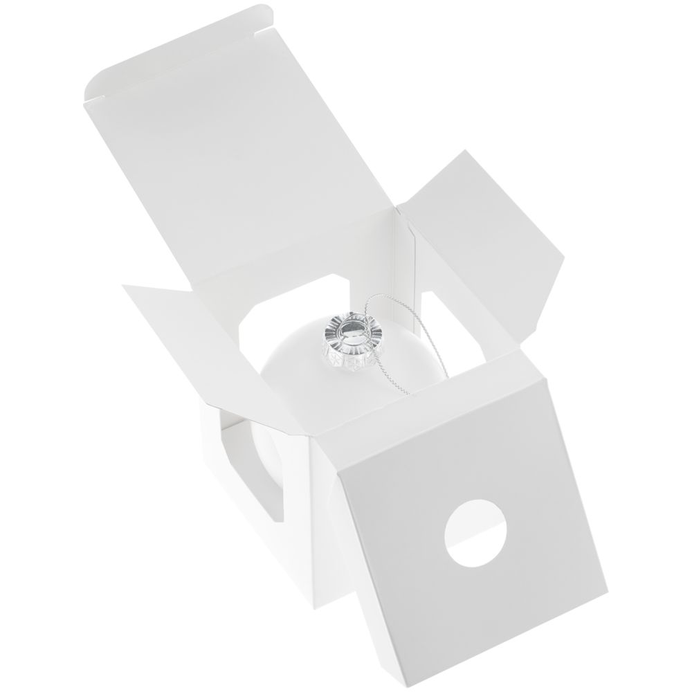 ЕЛОЧНЫЙ ШАР FINERY MATT, 8 СМ, МАТОВЫЙ БЕЛЫЙ Елочный шар FINERY MATT, 8 см, матовый белый