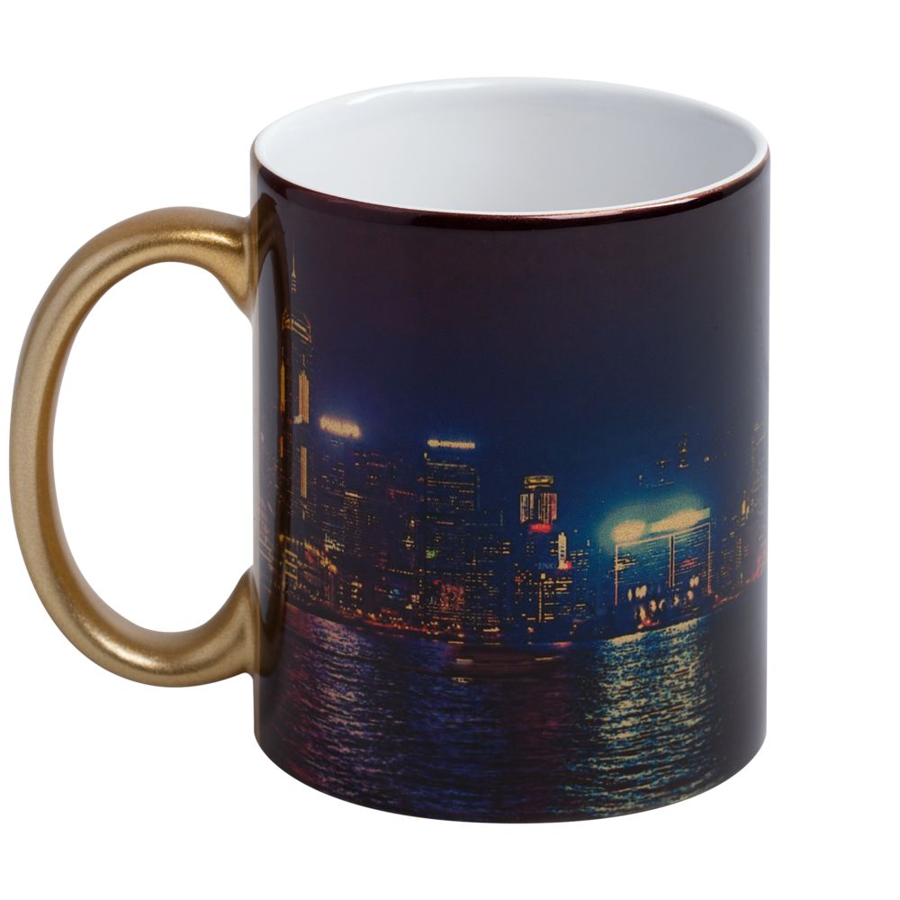 КРУЖКА ORE ДЛЯ СУБЛИМАЦИОННОЙ ПЕЧАТИ, ЗОЛОТИСТАЯ Кружка ORE для сублимационной печати, золотистая