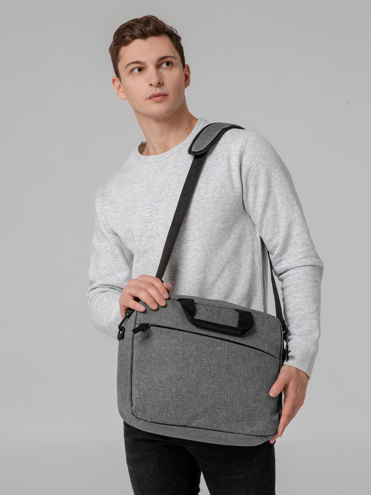 СУМКА ДЛЯ НОУТБУКА THE FIRST, СЕРАЯ Сумка для ноутбука THE FIRST, серая