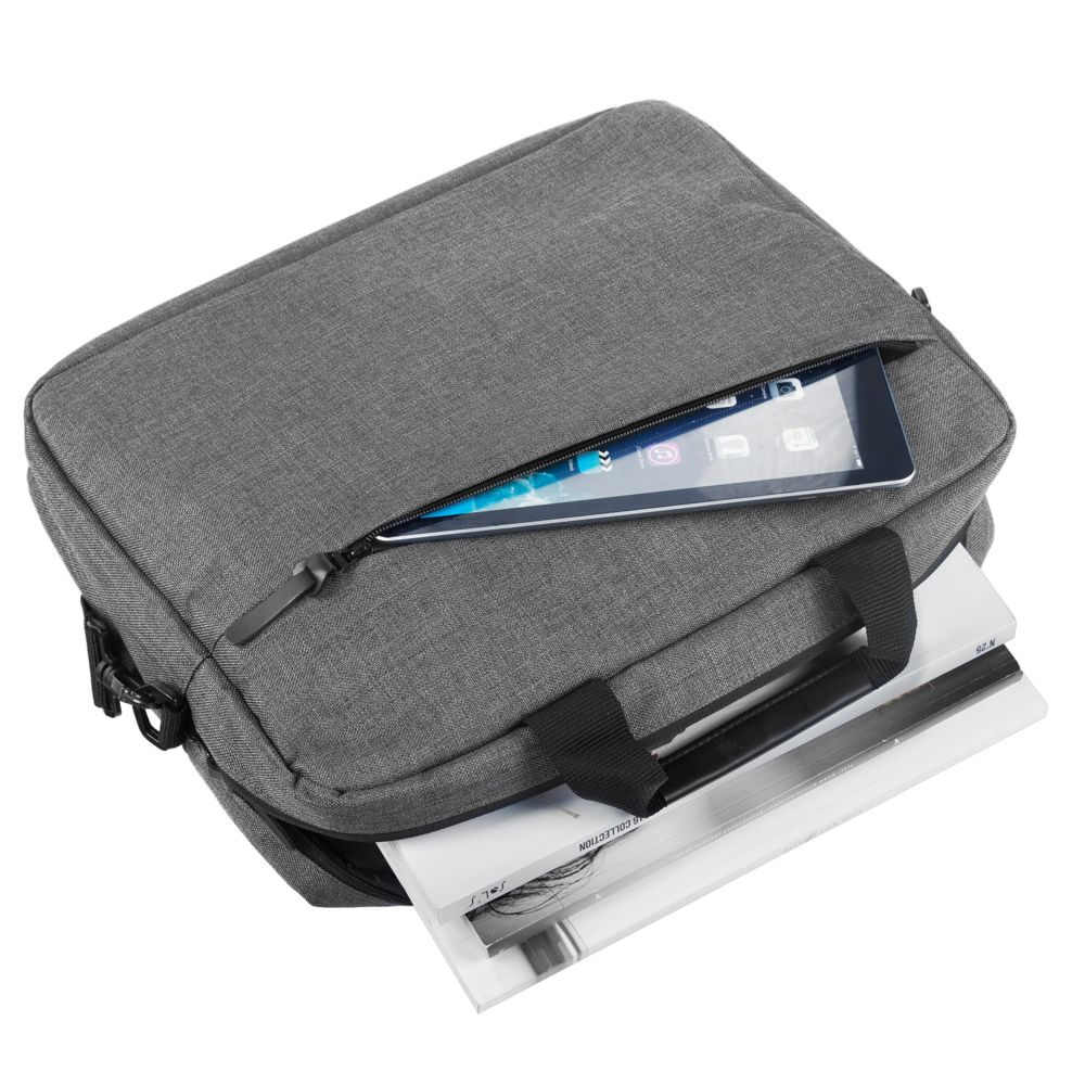 СУМКА ДЛЯ НОУТБУКА THE FIRST, СЕРАЯ Сумка для ноутбука THE FIRST, серая