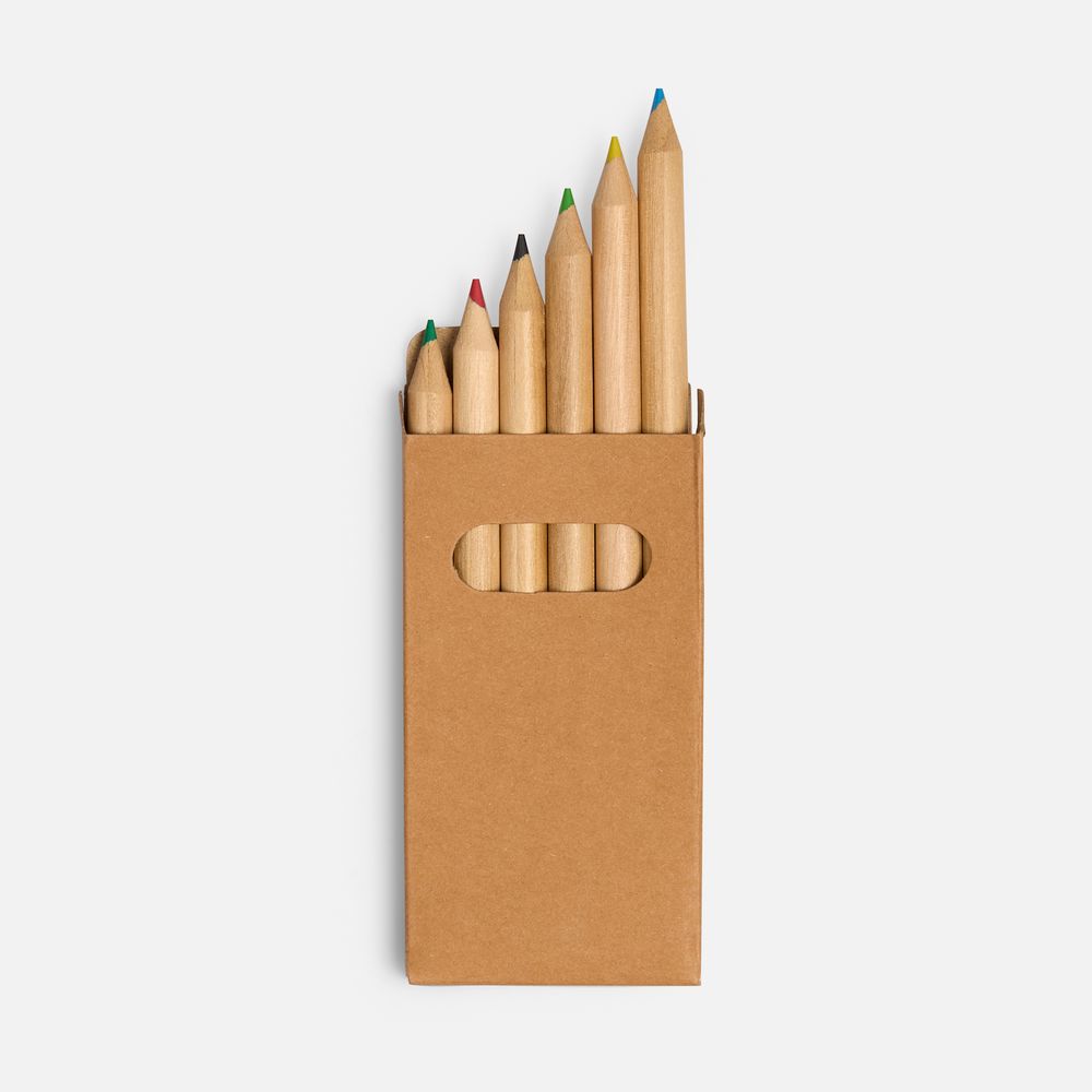 НАБОР ЦВЕТНЫХ КАРАНДАШЕЙ PENCILVANIA MINI, КРАФТ Набор цветных карандашей PENCILVANIA MINI, крафт