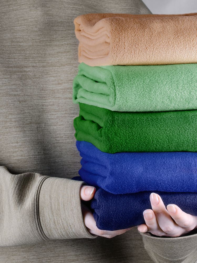 ФЛИСОВЫЙ ПЛЕД WARM&PEACE, СИНИЙ Флисовый плед WARM&PEACE, синий