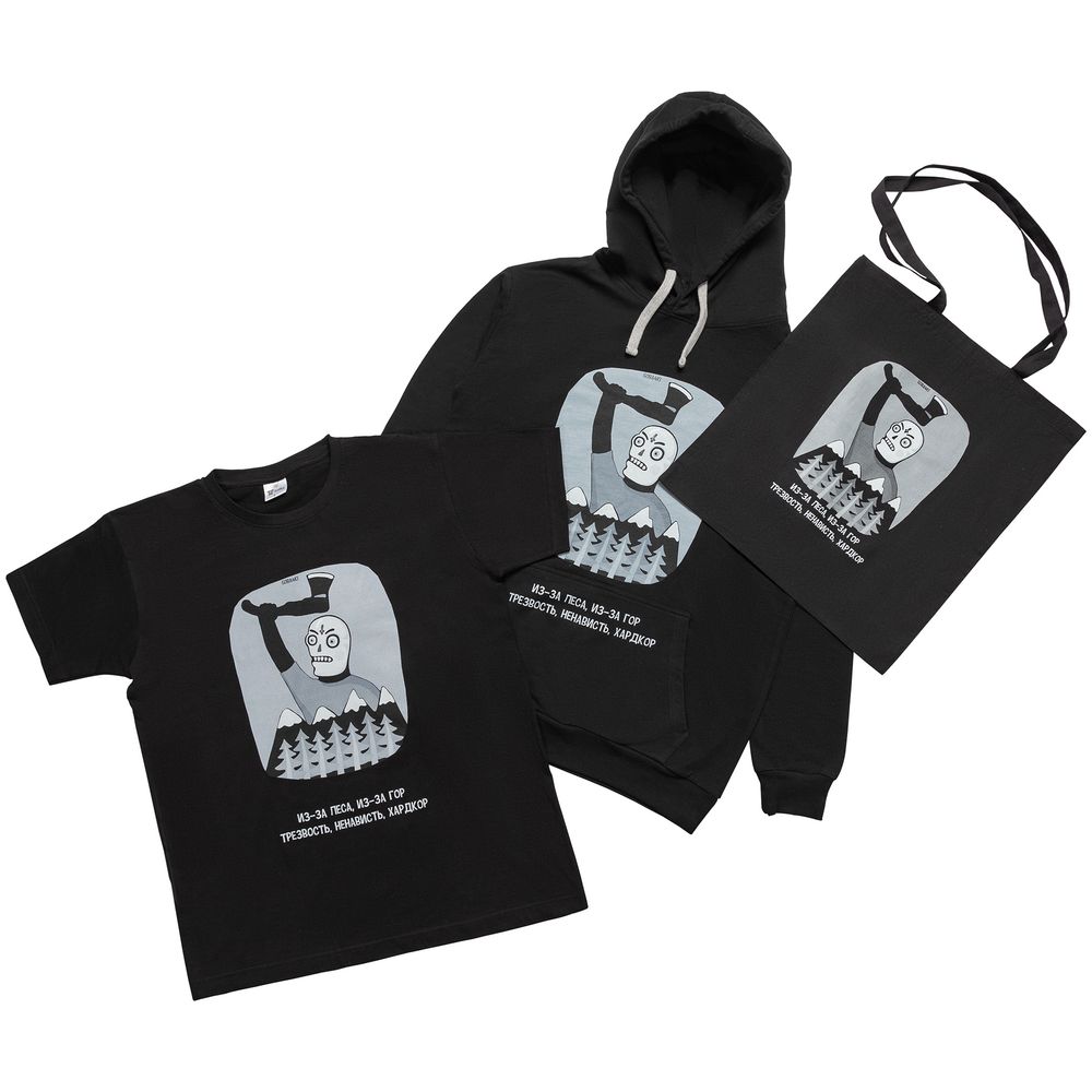 ФУТБОЛКА «ХАРДКОР», ЧЕРНАЯ, РАЗМЕР M Футболка «Хардкор», черная, размер M