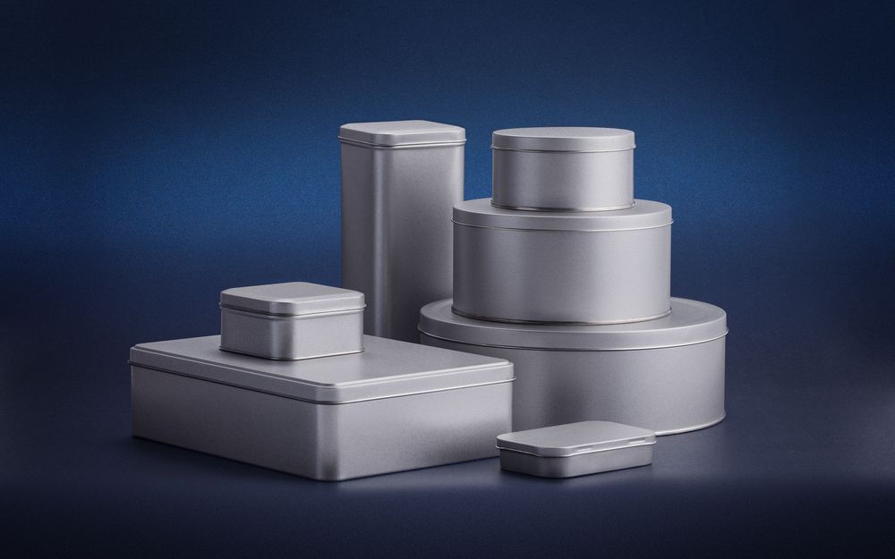 КОРОБКА PRAGMAX HIGH, ПРЯМОУГОЛЬНАЯ, СЕРЕБРИСТАЯ Коробка PRAGMAX HIGH, прямоугольная, серебристая