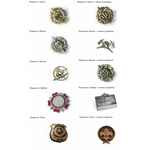 Значки COLLET, металлические