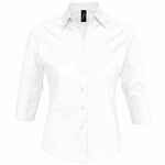 Рубашка женская с рукавом 3/4 EFFECT 140 белая, размер XS