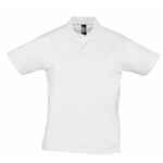 Рубашка поло мужская PRESCOTT MEN 170 белая, размер S