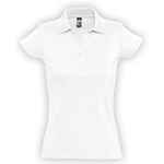Рубашка поло женская PRESCOTT WOMEN 170 белая, размер S
