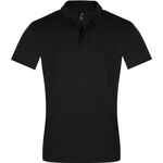 Рубашка поло мужская PERFECT MEN 180 черная, размер S