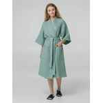 Халат вафельный женский BOHO KIMONO, зеленая мята, размер M (44-46)