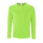 Футболка с длинным рукавом SPORTY LSL MEN неоново-зеленая, размер XXL