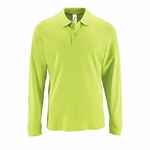 Рубашка поло мужская с длинным рукавом PERFECT LSL MEN зеленое яблоко, размер 3XL