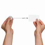 Ретрактор MYSELF, серебристый