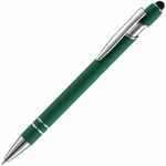 Ручка шариковая POINTER SOFT TOUCH со стилусом, зеленая