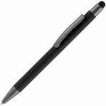 Ручка шариковая ATENTO SOFT TOUCH STYLUS со стилусом, черная