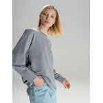 Футболка оверсайз с двойным рукавом KOSMOS, светло-серая, размер XS/S