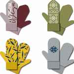 Варежки на заказ MANI, полушерсть, размер L