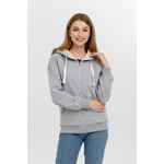 Толстовка на молнии KULONGA SHERPA, серый меланж, размер M