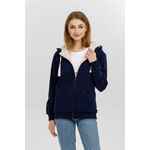 Толстовка на молнии KULONGA SHERPA, темно-синяя, размер S