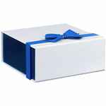 Коробка складная GALLANT, M, белая с синим