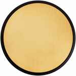 Плакетка PLAQUE, круглая, венге с золотистой пластиной
