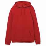Толстовка с капюшоном унисекс HOODIE, красная, размер XS