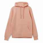 Толстовка с капюшоном унисекс HOODIE, бежевая (NUDE), размер XS