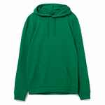 Толстовка с капюшоном унисекс HOODIE, зеленая, размер XS