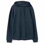 Толстовка с капюшоном унисекс HOODIE, синий меланж, размер XS
