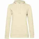 Толстовка с капюшоном женская HOODIE, светло-желтая, размер XS