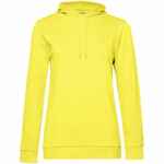Толстовка с капюшоном женская HOODIE, желтая, размер XS