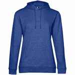 Толстовка с капюшоном женская HOODIE, ярко-синий меланж, размер XL