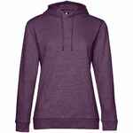 Толстовка с капюшоном женская HOODIE, фиолетовый меланж, размер XS