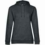 Толстовка с капюшоном женская HOODIE, серый меланж (антрацит), размер XS